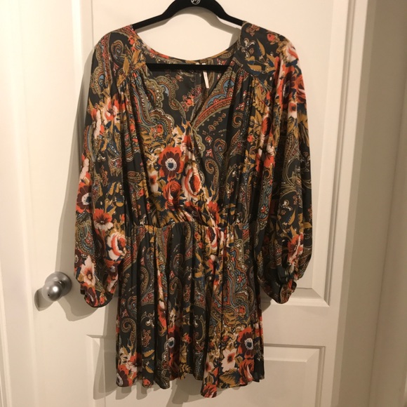 FREE PEOPLE HIGH PLAINS PRINTED DRESS - Picture 4 of 6