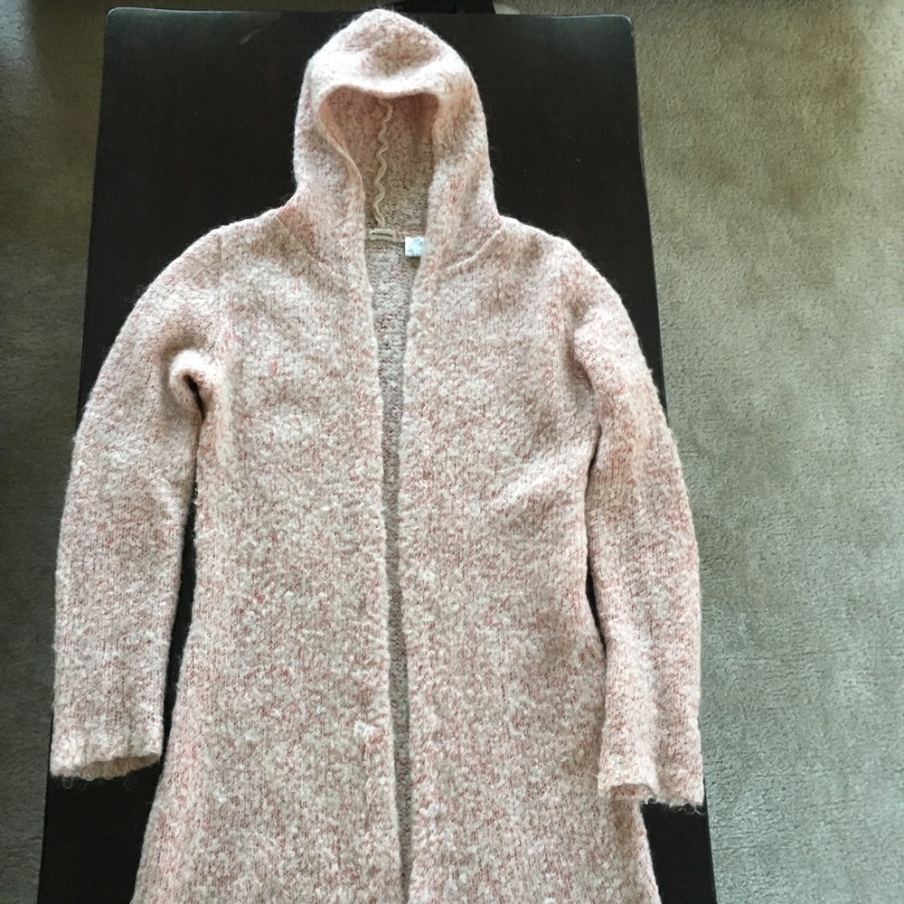 Hooded Long Cardigan Sweater, size Small P - Picture 5 of 8