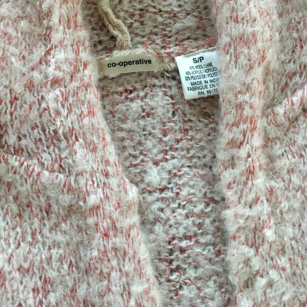 Hooded Long Cardigan Sweater, size Small P - Picture 8 of 8