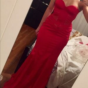 Red Jovani dress size 4, worn once