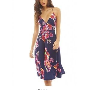 Floral midi dress. Perfect condition.