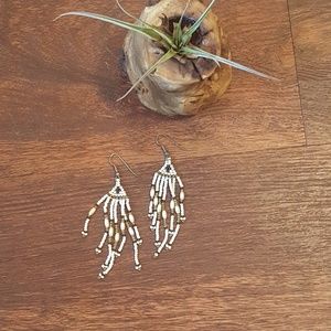 Vintage hand made beaded earrings