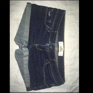 Dark wash Hollister shorts