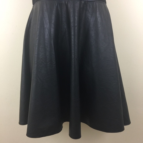 Parisian Collection Leather Sheer Dress - Picture 4 of 8