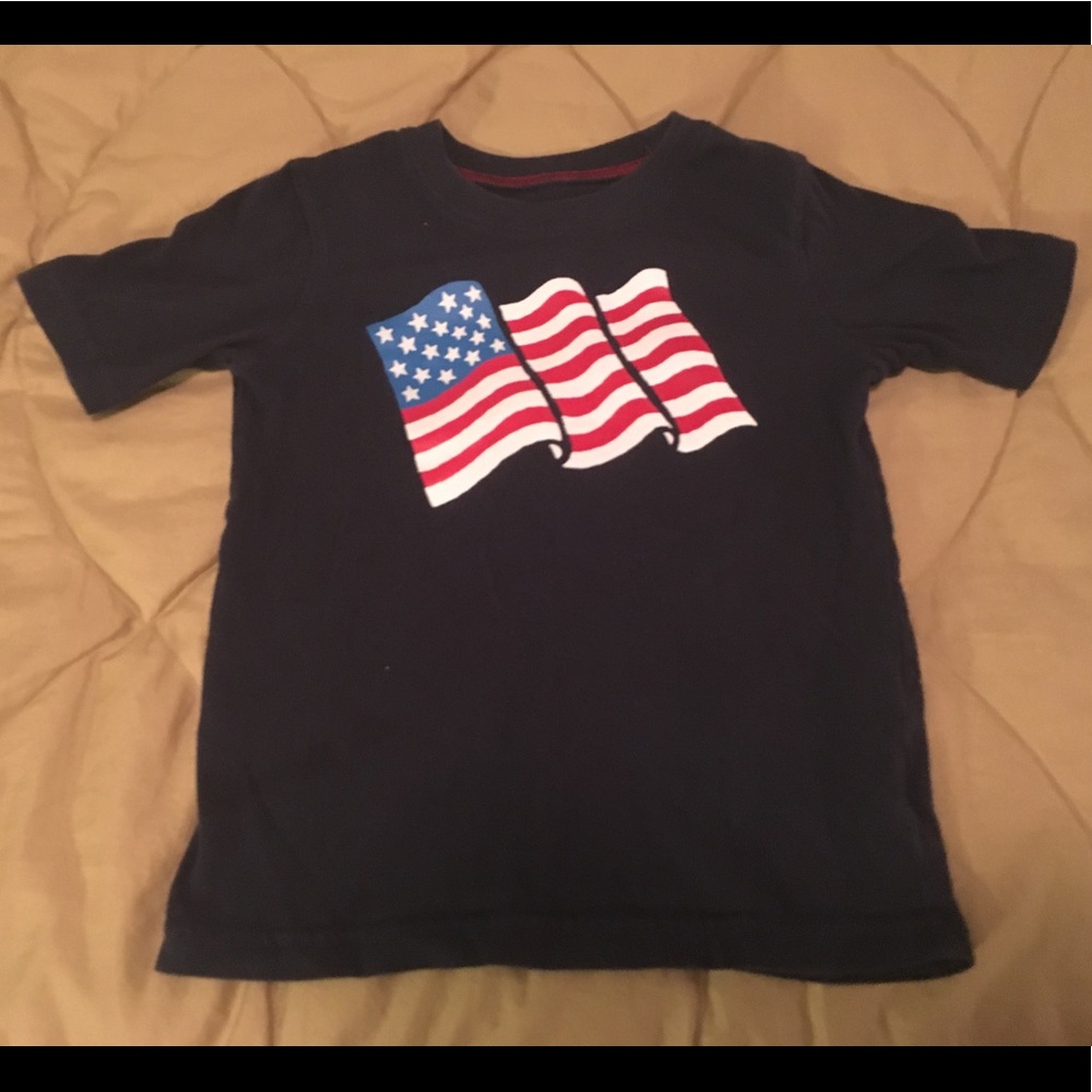 Boys 5t Jumping Bean Flag Shirt
