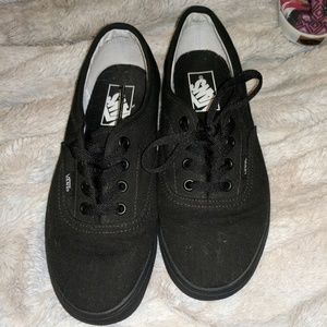Women's black Vans