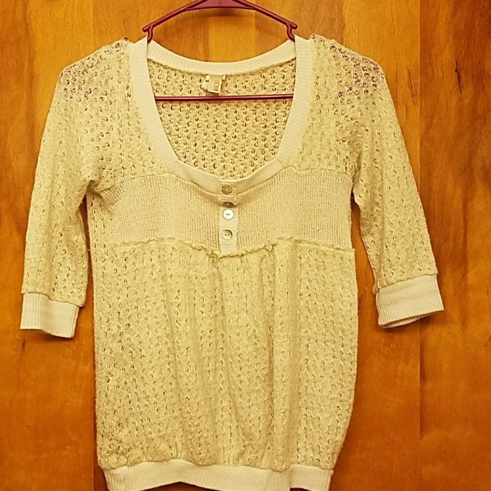 Light cream fall sweater from BKE