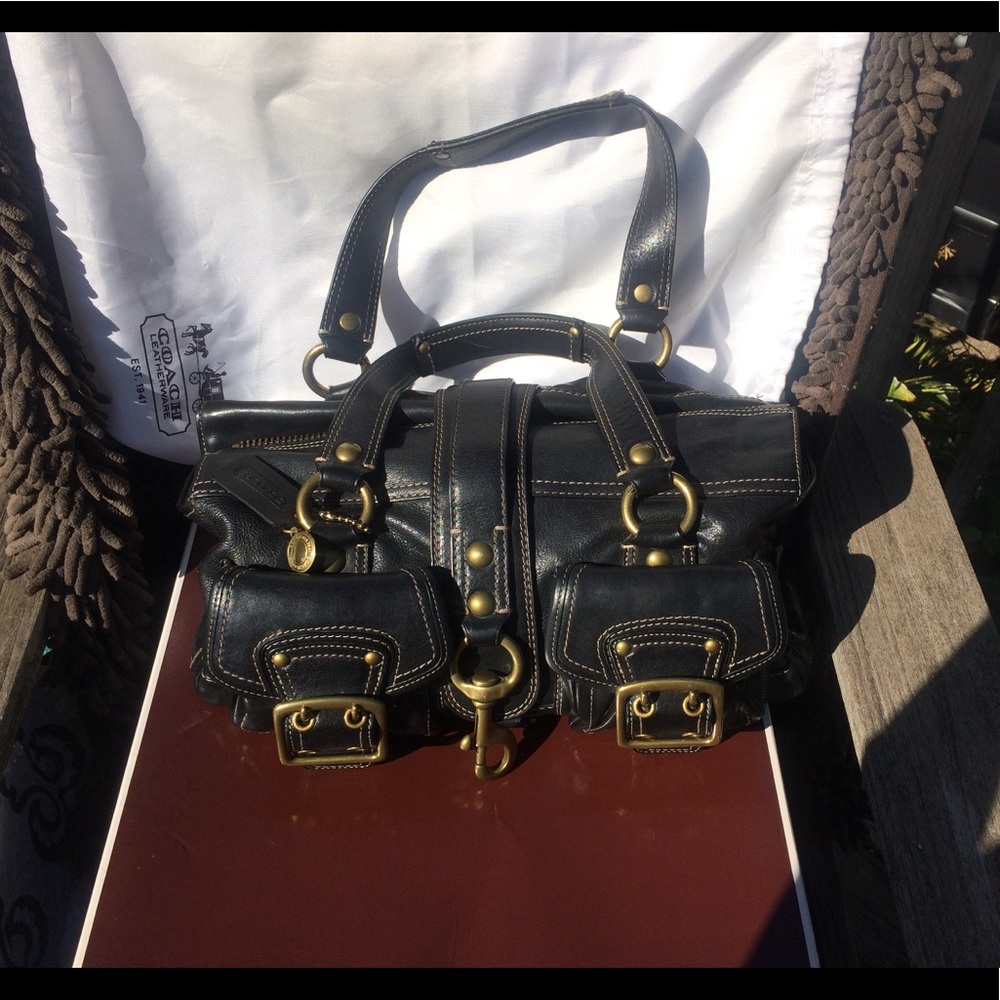 Coach Legacy 65th Anniversary Black Leather Bag.