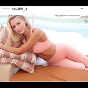 Morgan Stewart x Touche LA peach set XS/S