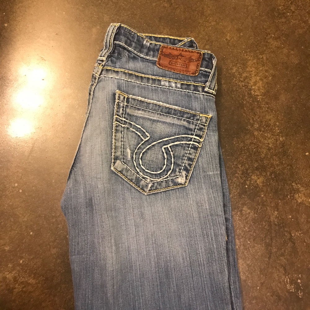 Big star women's light wash flare