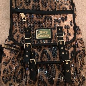 Juicy Couture leopard backpack
