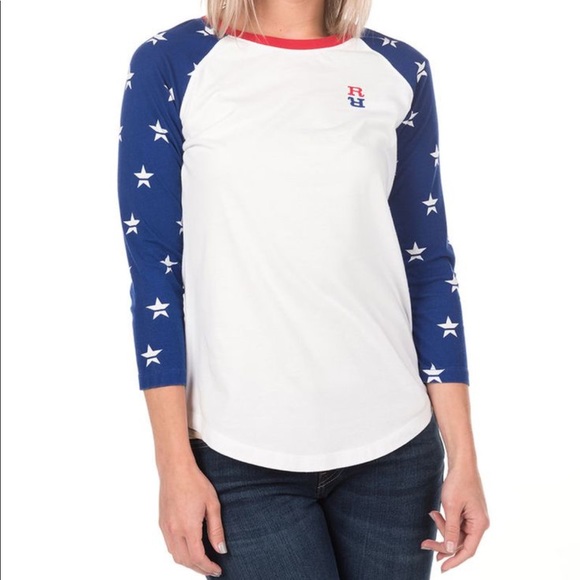 ❤️🇺🇸💙Redneck Riviera All-American Baseball Tee - Picture 1 of 3