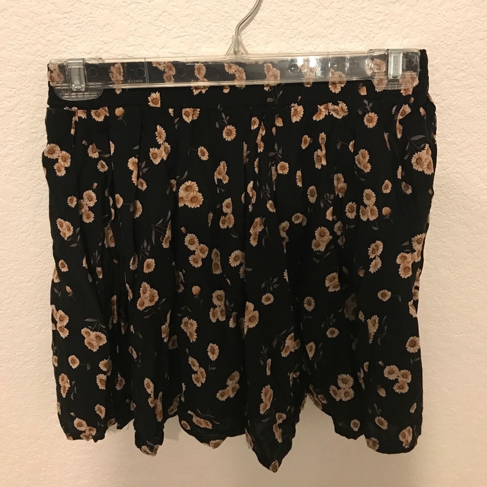 Sunflower Print Skirt
