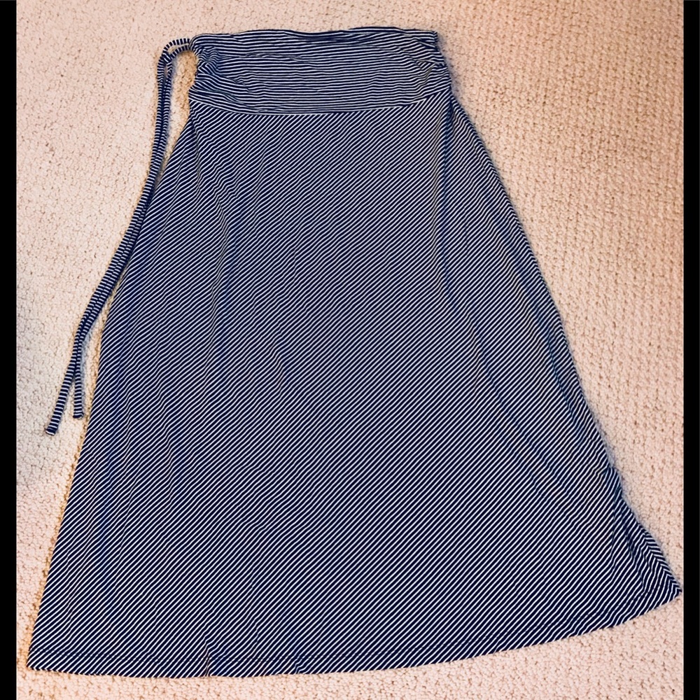 calf length maxi style skirt