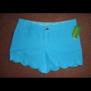 Lilly Pulitzer Buttercup Shorts in Pool House Blue