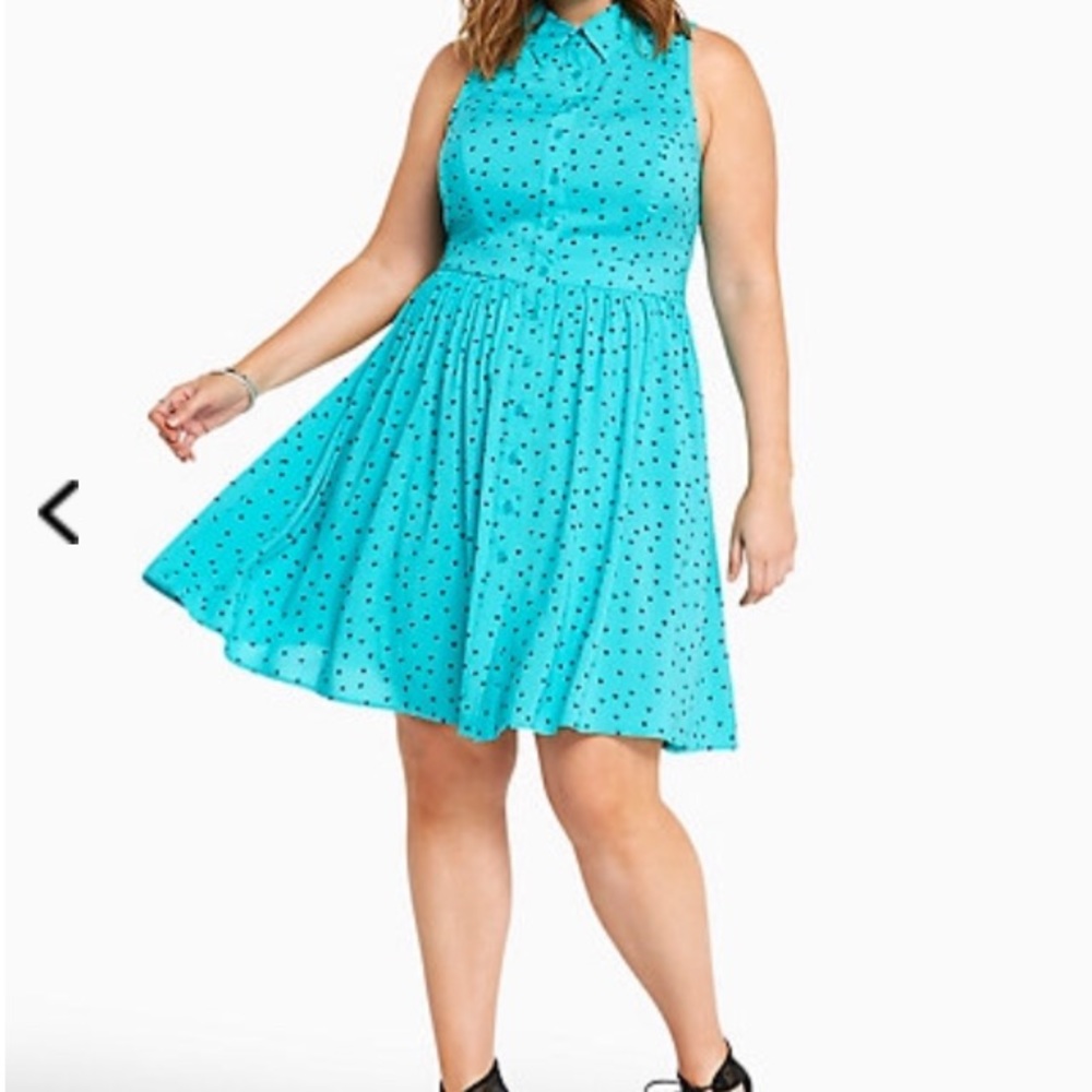 Torrid Heart Dotted T-Shirt Dress