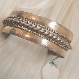 Vintage Silver Tone cuff bracelet