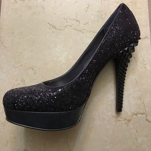 Rachel Roy Purple Sequined Heels 👠