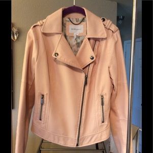 Stylish Pink Moto Jacket