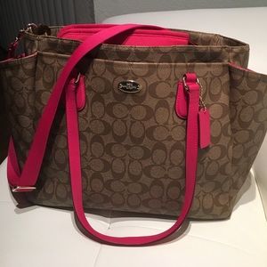 Coach baby bag