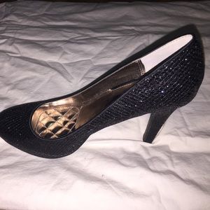 Sparkly Black Heels size 8