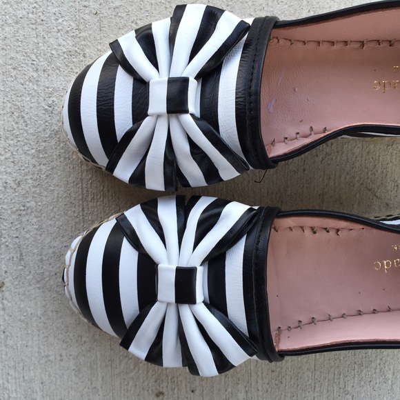 kate spade Shoes - Kate Spade Linds Stripe Bow Espadrilles