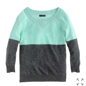J. Crew Dream Colorblock Sweater Size Large