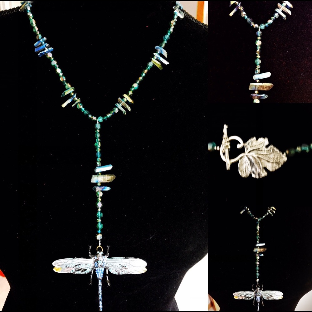 Swarovski Crystal and Quartz Necklace