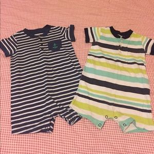 Set of two rompers for baby boy