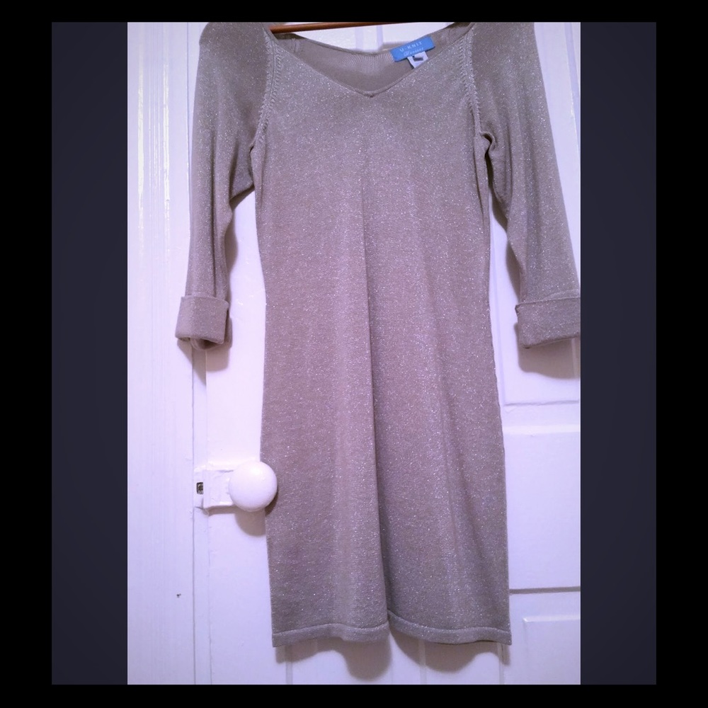 Sexy U- Knit Sparkling Sweater Dress, Size XS NWOT