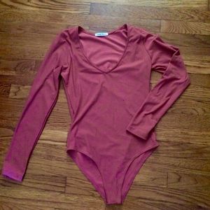 NWOT - Long Sleeve Blush Body Suit
