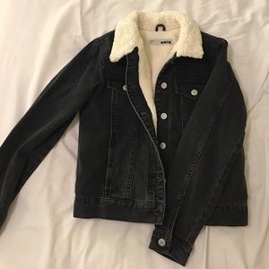 Topshop Black Jean Jacket