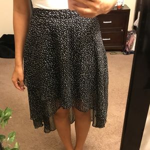 POLKADOT HIGH-LOW SKIRT