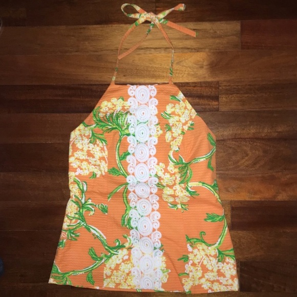 Lilly Pulitzer Tops - Lilly Pulitzer floral Annabelle halter top