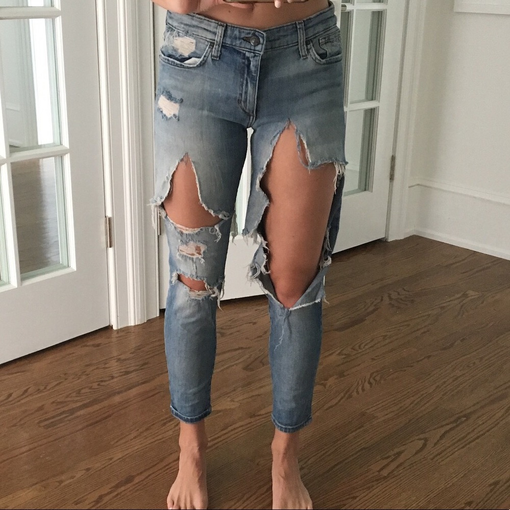 Joes jeans ripped denim