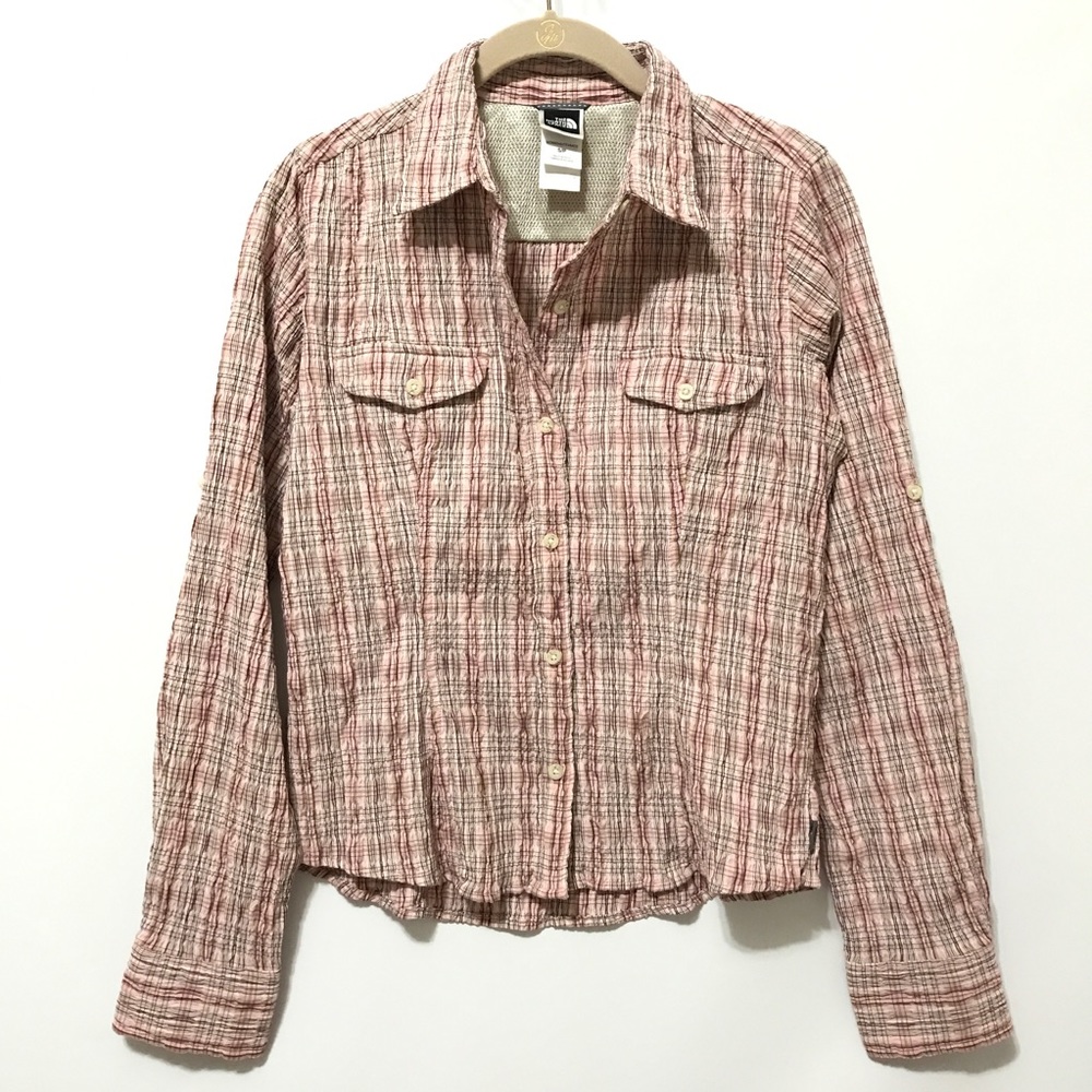 The North Face Shirt S Country Western Button Down Plaid Collar