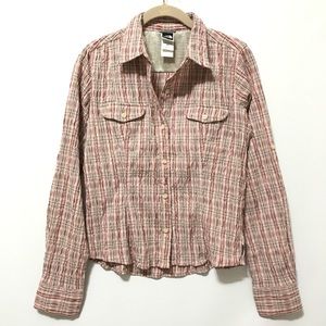 The North Face Shirt S Country Western Button Down Plaid Collar
