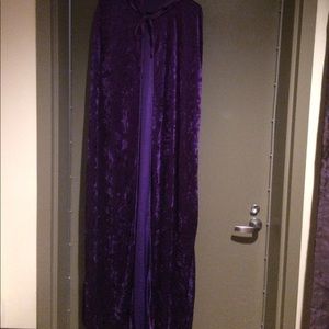 Long purple cape