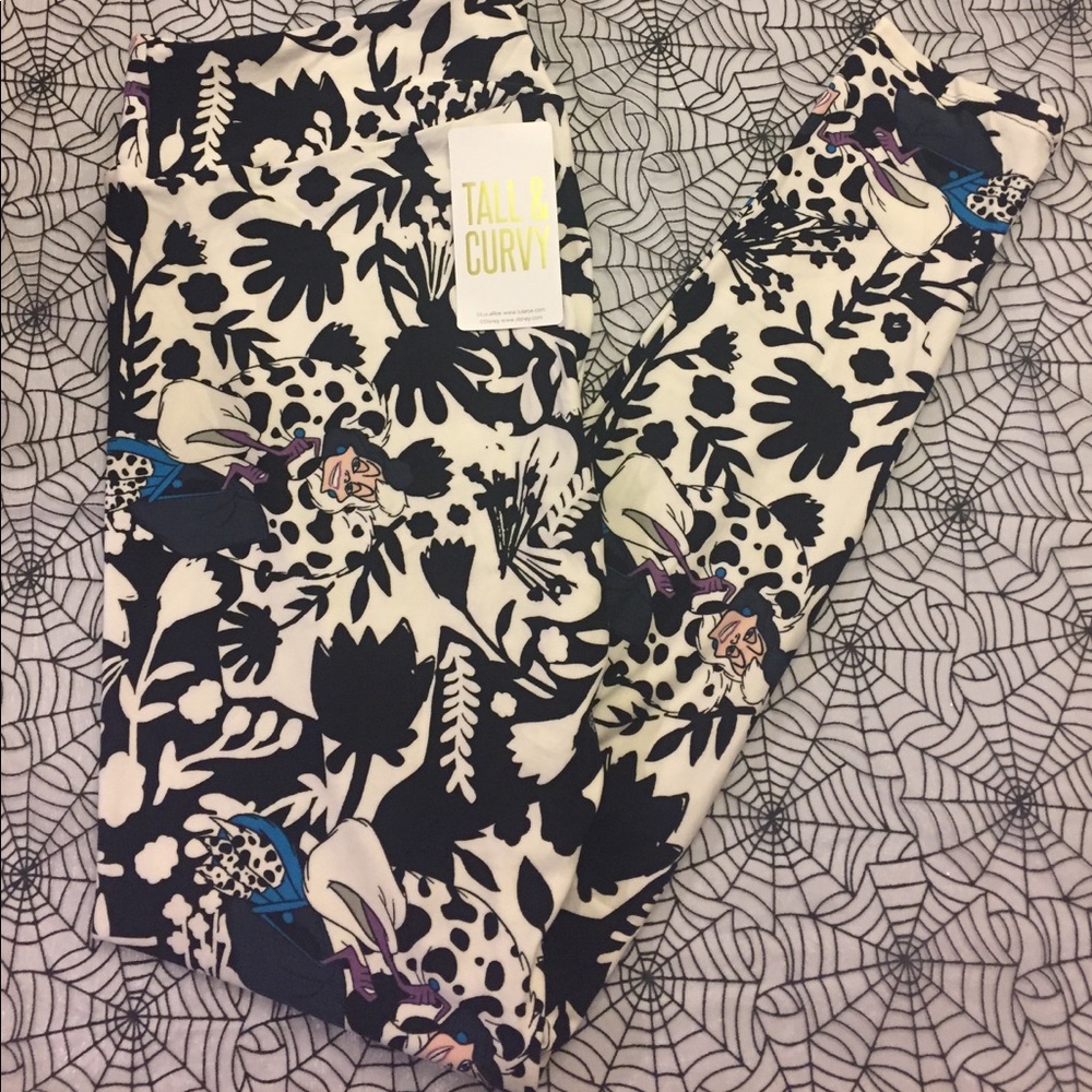 Lularoe Disney Villains Cruella Devile Leggings TC