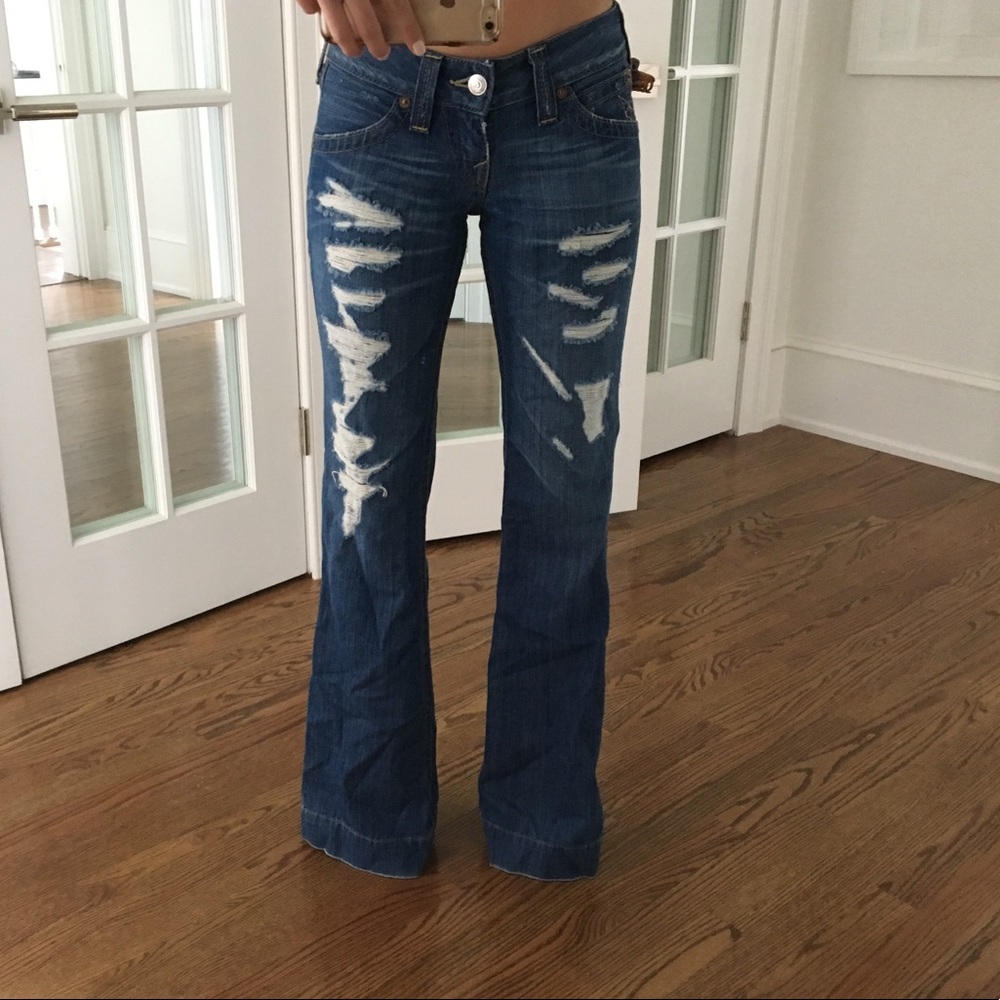 True religion bell bottom jeans