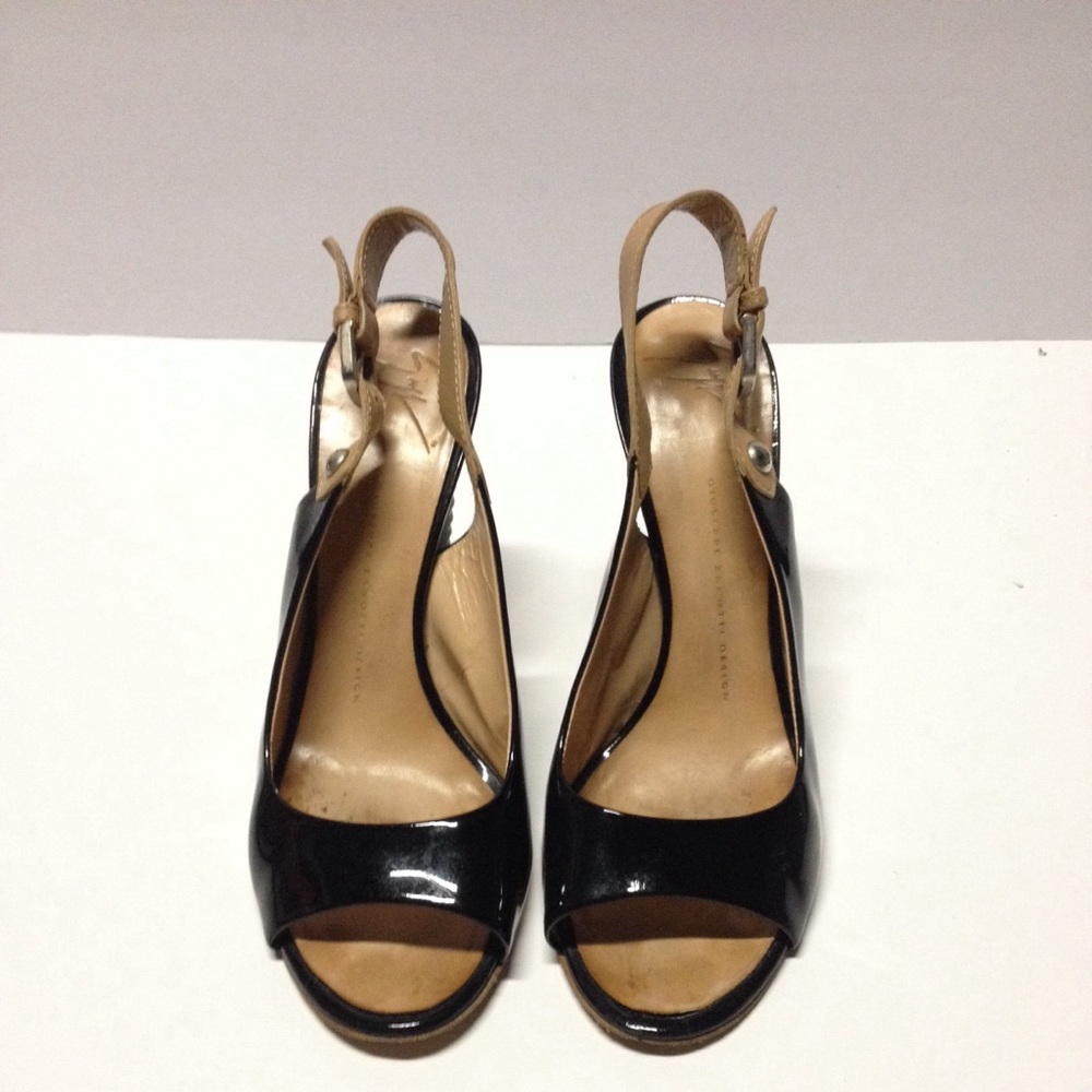 Giuseppe Zanotti patent leather edgy heels