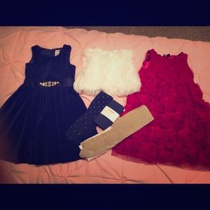 Gymboree and BabyGap size 5 Holiday Dress lot