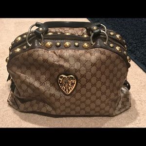 GUCCI GUCCI Crystal Monogram Large Babouska