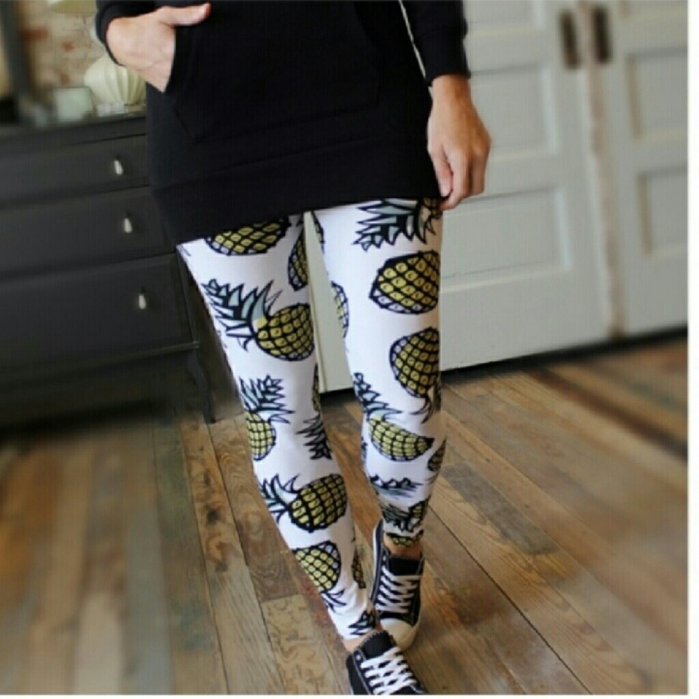 Pineapple print leggings