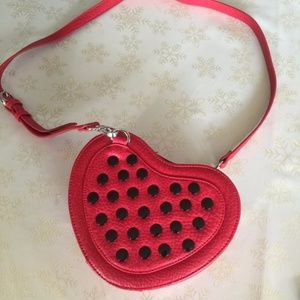 Kensie Heart Shaped Red Purse