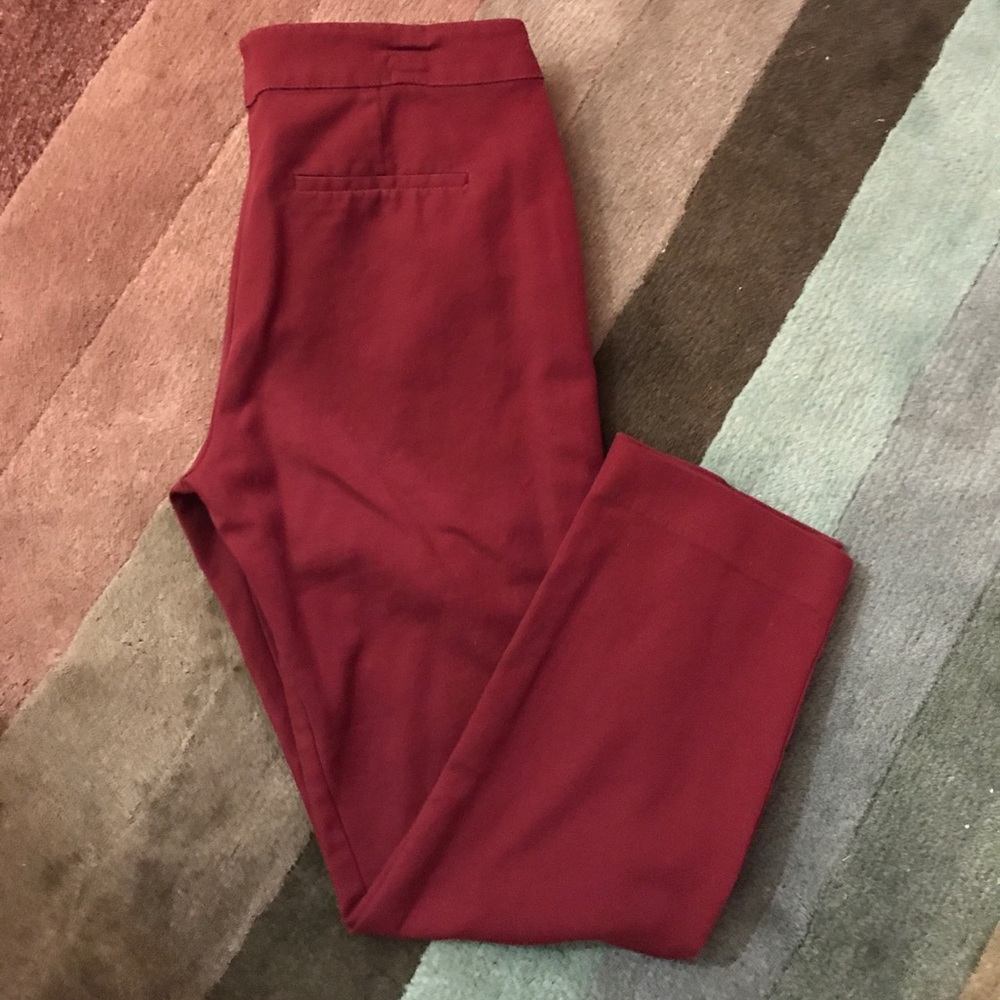 Red burgundy trouser