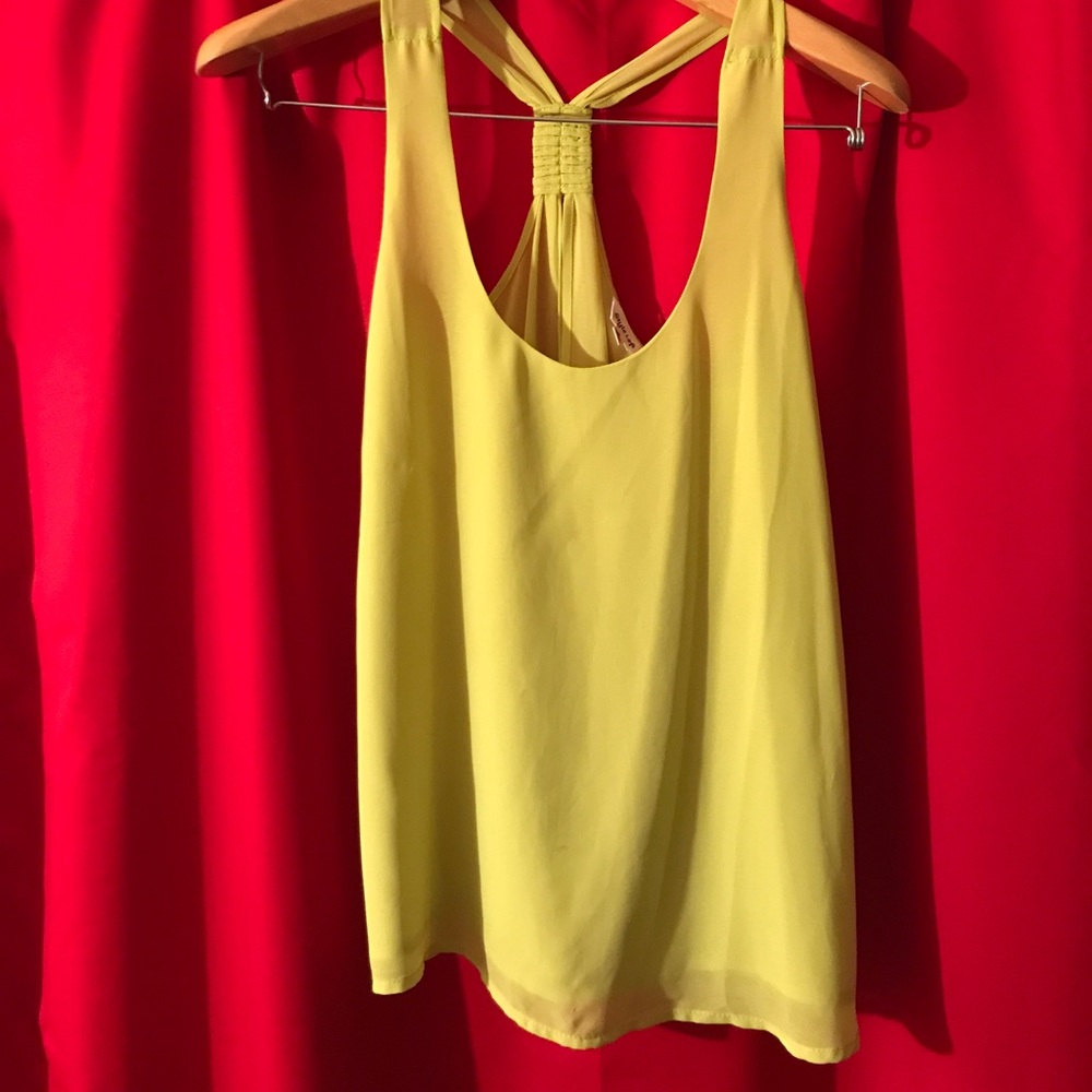 Neon green blouse