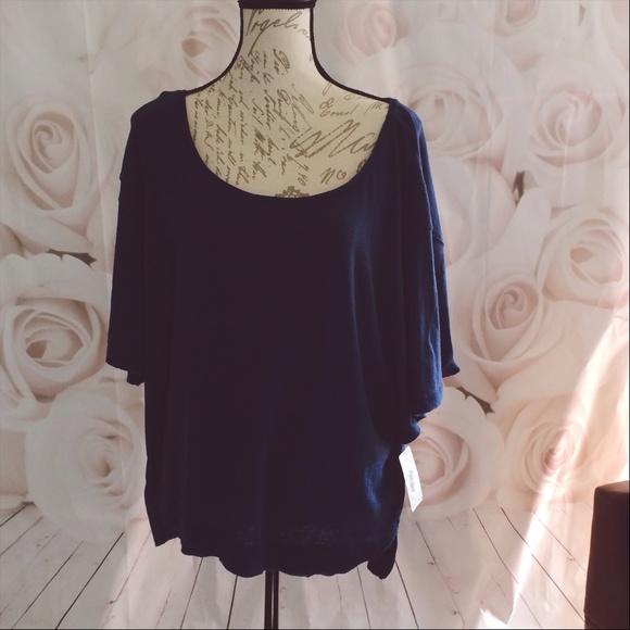 Free People Tops - Free People Medium Blue Dolman $58 Sweater NWT