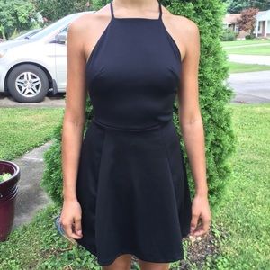 Wet Seal Skater Dress - Black
