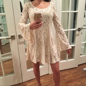 Free people beaded mesh dress